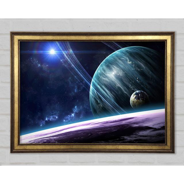 Stunning Planets In The Solar System - Single Picture Frame Art Prints Latitude Run Size: 59.1cm H x 84.1cm W x 1.5cm D on Productcaster.