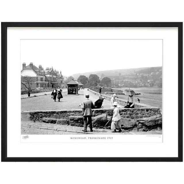 Minehead, Promenade 1919 - Single Picture Frame Print The Francis Frith Collection Size: 60cm H x 80cm W x 2.3cm D on Productcaster.