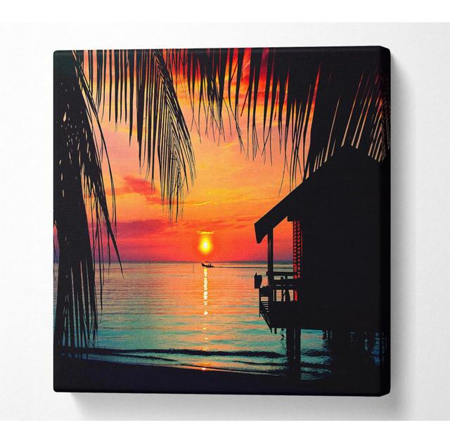 Paradise Living - Wrapped Canvas Art Prints House of Hampton Size: 50.8cm H x 50.8cm W on Productcaster.