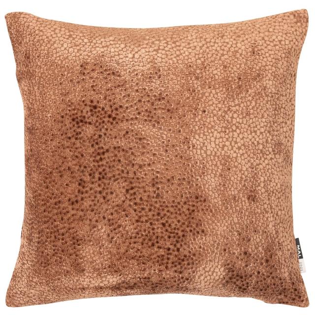 Feathers Scatter Cushion with filling Malini Colour: Chocolate, Size: 56cm H x 56cm W x 16cm D on Productcaster.