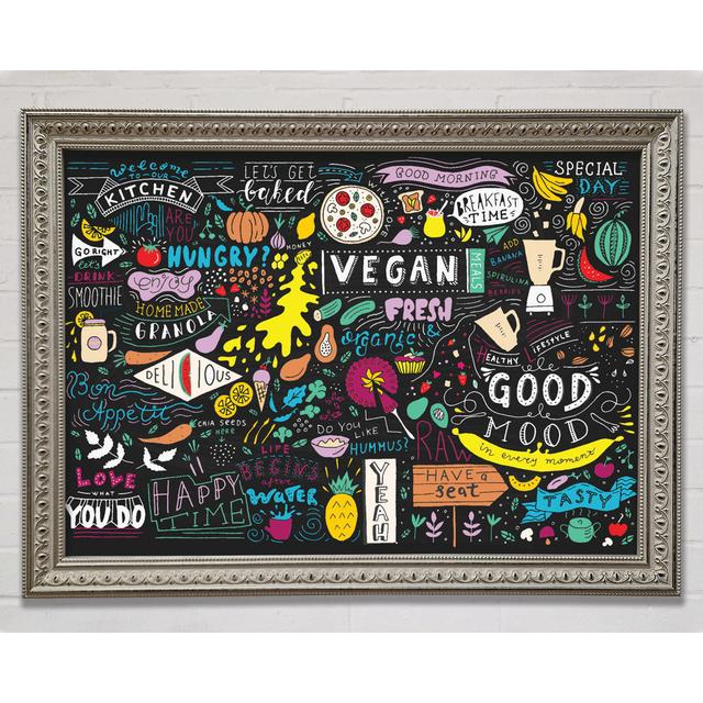 Vegan Good Mood Colour Framed Print Bright Star Size: 42cm H x 59.7cm W x 3cm D on Productcaster.