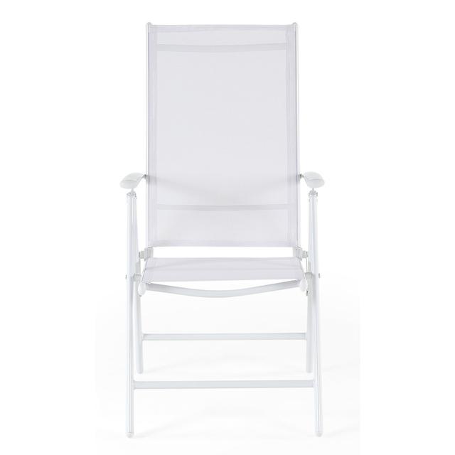 Canter Folding Dining Arm Chair Dakota Fields Colour: White on Productcaster.