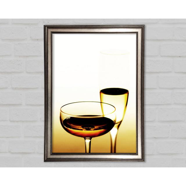 Wine Or Champagne - Single Picture Frame Art Prints Ebern Designs Size: 29.7cm H x 21cm W x 1.5cm D on Productcaster.