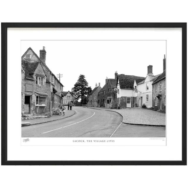 'Lacock, the Village C1955' - Picture Frame Photograph Print on Paper The Francis Frith Collection Size: 40cm H x 50cm W x 2.3cm D on Productcaster.