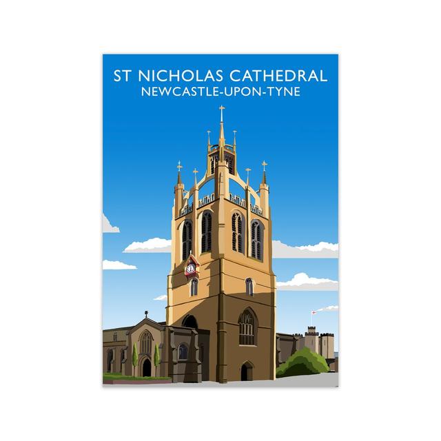 St Nicholas Cathedral Newcastle-Upon-Tyne by Richard O'Neill - Graphic Art Print 17 Stories Size: 59.4cm H x 42cm W x 3cm D, Format: Unframed on Productcaster.