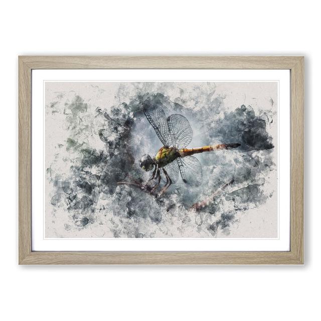 Dragonfly Vol.5 - Picture Frame Graphic Art East Urban Home Frame Option: Oak, Size: 36cm H x 48cm W x 2cm D on Productcaster.