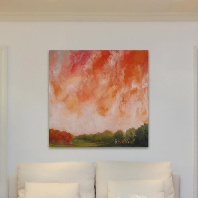 'Western Sky' Painting Print on Wrapped Canvas East Urban Home Size: 122cm H x 122cm W x 3.81cm D on Productcaster.