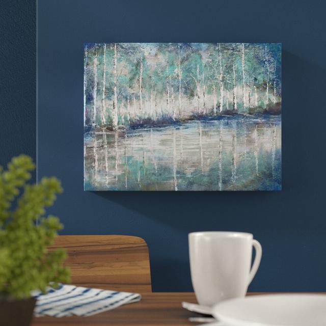 Aspen Pond by Tre Sorelle Studios - Wrapped Canvas Graphic Art Print East Urban Home Size: 76.2cm H x 101.6cm W on Productcaster.