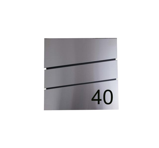 Maylin Locking Wall Mounted Letter Box Dakota Fields Number: 40 on Productcaster.