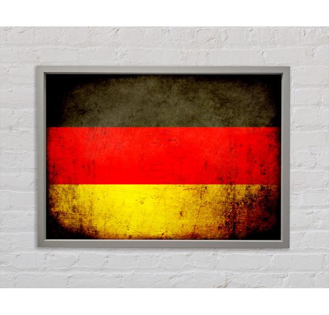 Deutschland Flagge Grunge - Einzelner Bilderrahmen Kunstdrucke auf Leinwand Bright Star Größe: 84,1 cm H x 118,9 cm B x 3,3 cm T on Productcaster.