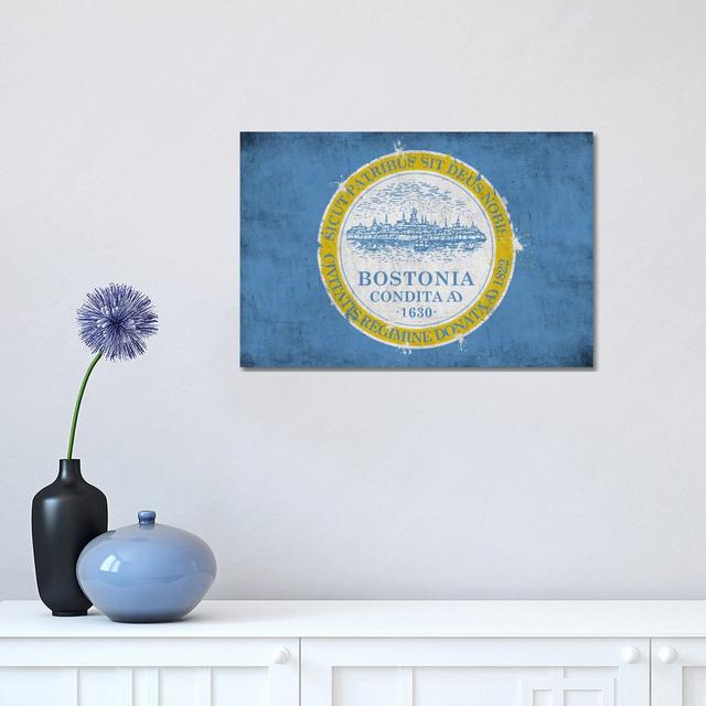 Bostonmassachusetts Flag - Wrapped Canvas Graphic Art Maturi Size: 30.48cm H x 45.72cm W x 1.905cm D on Productcaster.