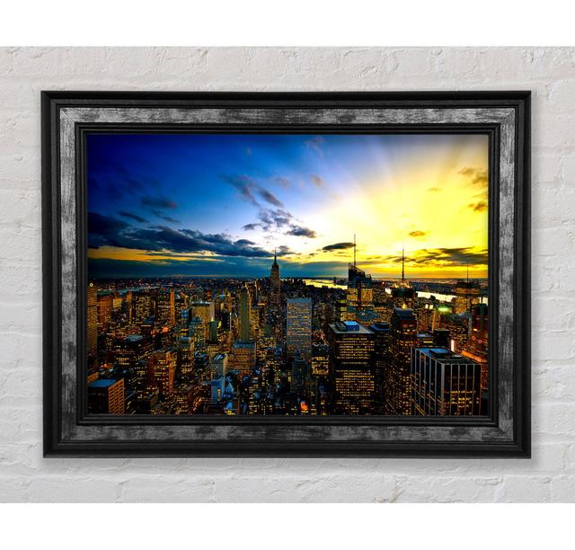 New York City Farben - Druck Bright Star Größe: 29,7 cm H x 42 cm B x 8 cm T on Productcaster.