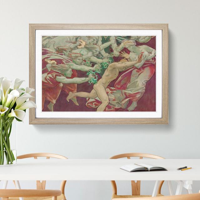 Orestes and the Furies by John Singer Sargent - Picture Frame Painting East Urban Home Frame Option: Oak Framed, Size: 36cm H x 48cm W x 2cm D on Productcaster.