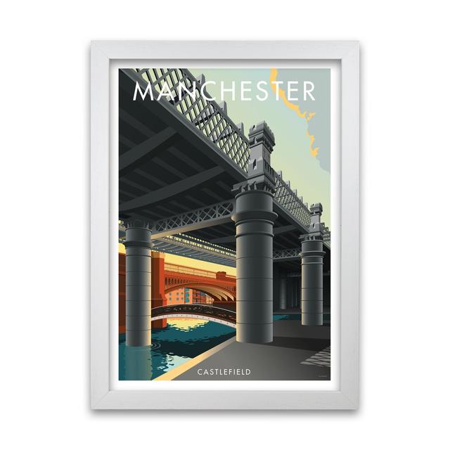 Manchester Castlefield 1 by Stephen Millership - Print East Urban Home Size: 59.4 cm H x 42 cm W x 5 cm D, Frame Options: White on Productcaster.