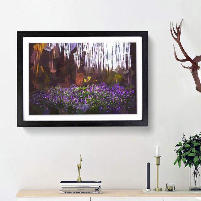 Bluebell Forest in Canterbury in Abstract - Picture Frame Graphic Art Print on MDF East Urban Home Size: 62cm H x 87cm W x 2cm D, Frame Option: Black on Productcaster.