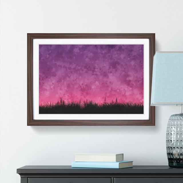 Sunset in Itaici Brazil - Picture Frame Painting Print East Urban Home Frame Option: Walnut Framed, Size: 45cm H x 63cm W x 2cm D on Productcaster.