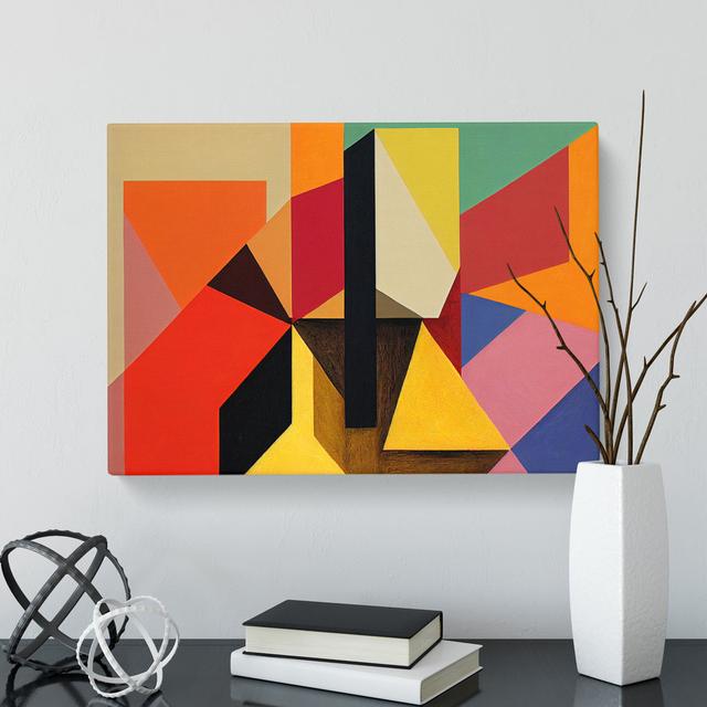 Suprematism Abstract Art Vol.4 - Wrapped Canvas Print Metro Lane Size: 50cm H x 76cm W x 3cm D on Productcaster.