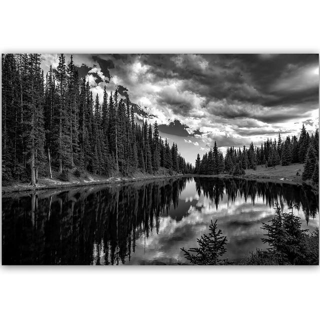 'Las Alpine Lake 2' - Wrapped Canvas Photograph Print Alpen Home Size: 80cm H x 120cm W on Productcaster.