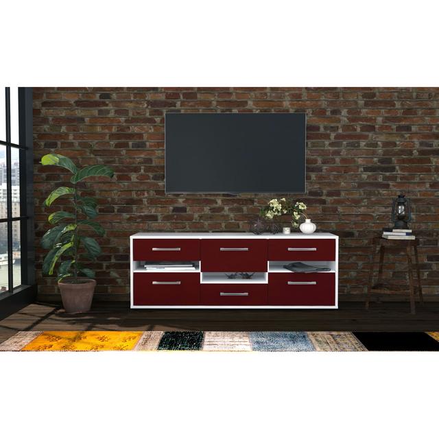 Benee TV Stand Brayden Studio Colour: Red/White on Productcaster.