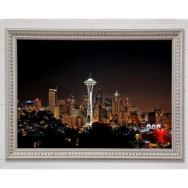 Spectacular Seattle - Single Picture Frame Art Prints Bright Star Size: 42cm H x 59.7cm W x 3cm D on Productcaster.