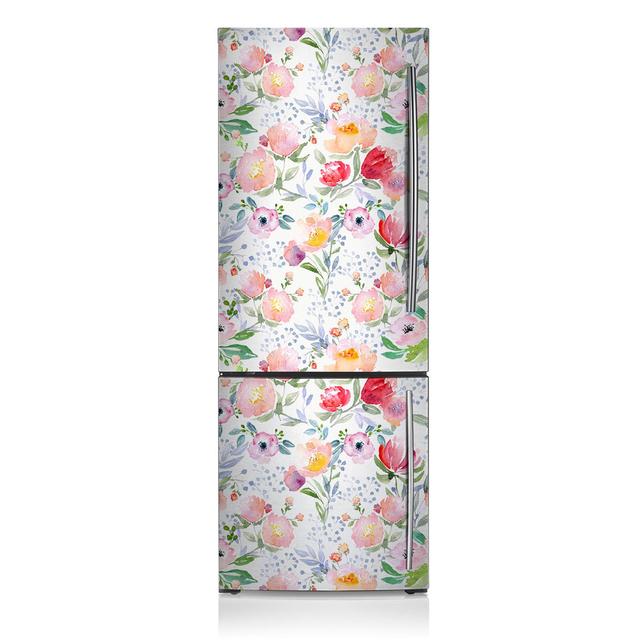 Flowers Pastels Door Sticker East Urban Home on Productcaster.