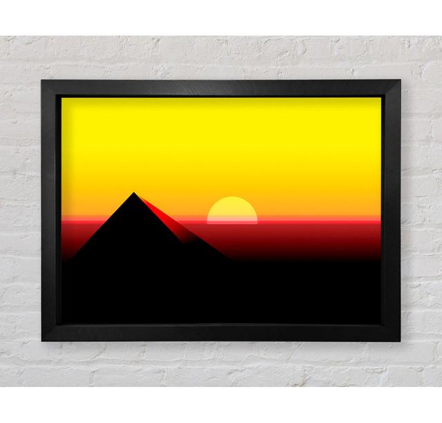 Pyramid Sunset - Single Picture Frame Art Prints Bright Star Size: 42cm H x 59.7cm W on Productcaster.