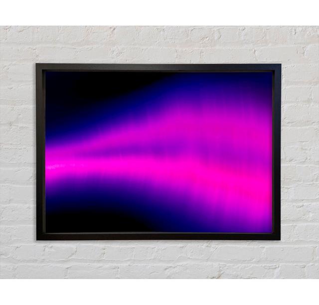 Cerise Sound Wave - Single Picture Frame Art Prints on Canvas Bright Star Size: 59.7cm H x 84.1cm W x 3.3cm D on Productcaster.