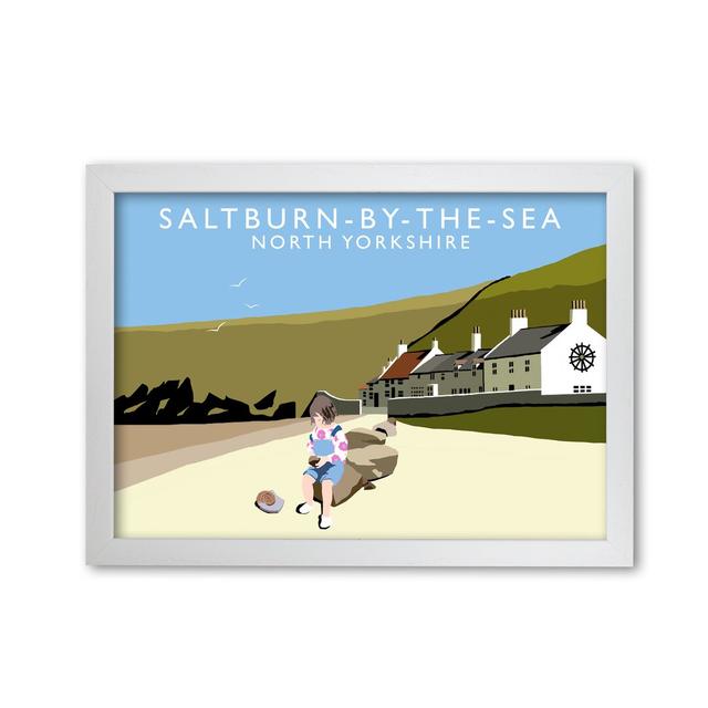 Saltburn-By-The-Sea North Yorkshire' Graphic Art Print 17 Stories Size: 29.7cm H x 42cm W x 3cm D, Format: White Framed on Productcaster.