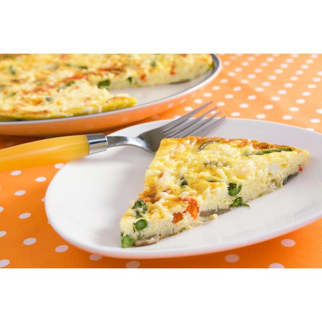 Vegetable Frittata - Wrapped Canvas Photograph 17 Stories Size: 81cm H x 122cm W x 3.8cm D on Productcaster.