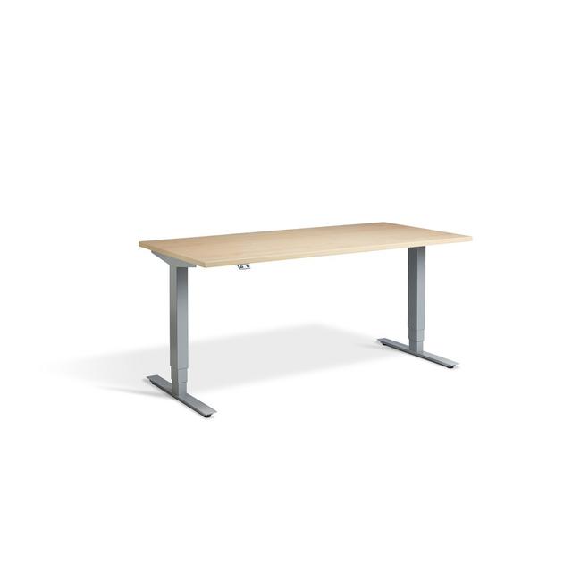 Trexler Standing Desk Ebern Designs Frame Colour: Maple/Silver, Size: 1300cm H x 1200cm W x 800cm D on Productcaster.