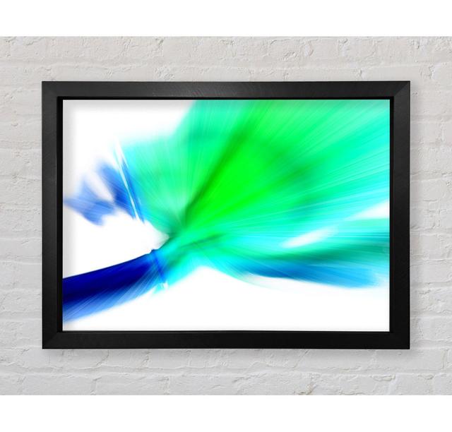 Blue Green Celebration - Single Picture Frame Art Prints Metro Lane Size: 100cm H x 141.4cm W x 3.4cm D on Productcaster.