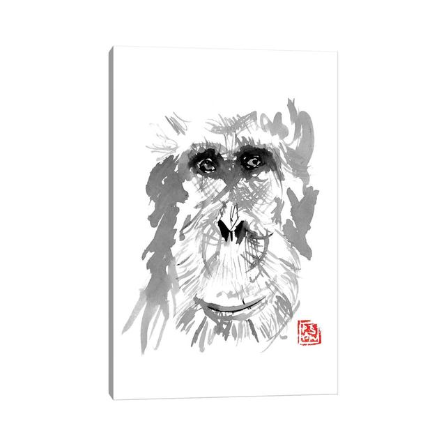 Old Orangutan by Péchane - Print on Canvas Bloomsbury Market Size: 101.6cm H x 66.04cm W x 1.91cm D, Format: Wrapped Canvas on Productcaster.