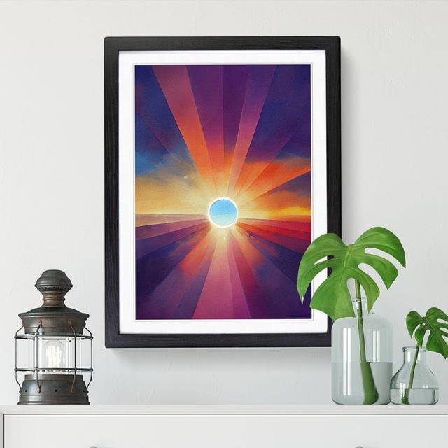 Lelynd Magical Sun Vol.4 - Picture Frame Print 17 Stories Frame Option: Black, Size: 64cm H x 46cm W x 2cm D on Productcaster.