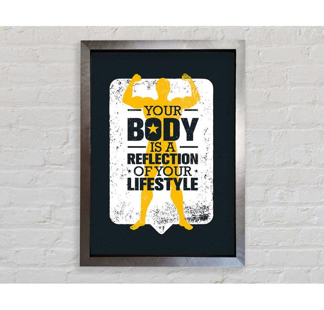 Your Body Is A Reflection - Single Picture Frame Art Prints Bright Star Size: 118.9cm H x 84.1cm W x 3.4cm D on Productcaster.