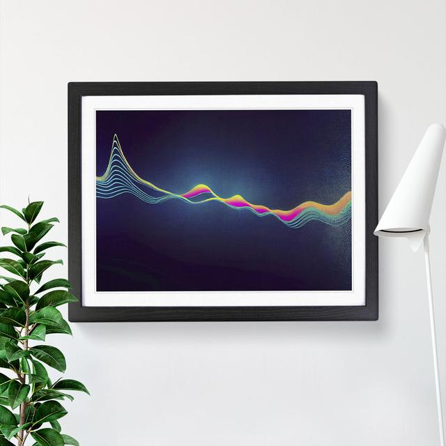 Electronic Audio Soundwave Vol.1 Abstract - Picture Frame Graphic Art Metro Lane Frame Colour: Black , Size: 46cm H x 64cm W x 2cm D on Productcaster.