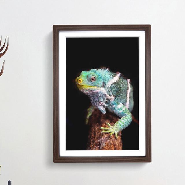 Fiji Iguana - Picture Frame Painting Print East Urban Home Frame Option: Walnut Framed, Size: 87cm H x 62cm W x 2cm D on Productcaster.