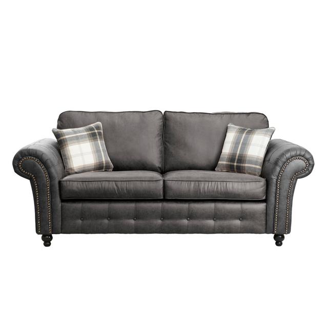 Sunbury 2 Piece Sofa Set Three Posts Upholstery Colour: Black on Productcaster.