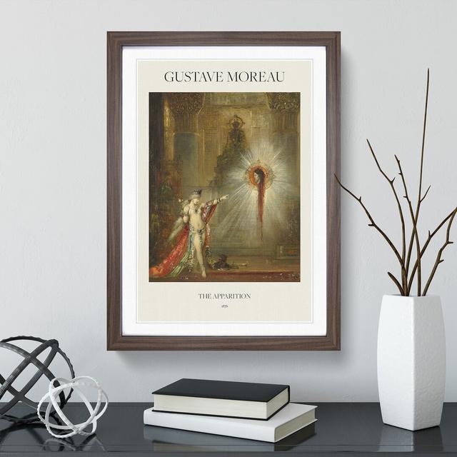 The Apparition by Gustave Moreau - Picture Frame Painting East Urban Home Frame Option: Walnut Framed, Size: 65cm H x 48cm W x 2cm D on Productcaster.