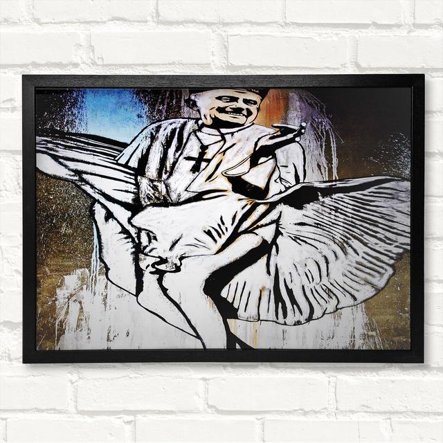 Marilyn Monroe Pope Framed Print Happy Larry Size: 21cm H x 29.7cm W on Productcaster.