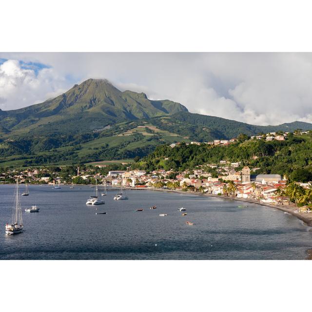 City And Mount Pelee by Thierry64 - Wrapped Canvas Print Breakwater Bay Size: 20cm H x 30cm W x 3.8cm D on Productcaster.