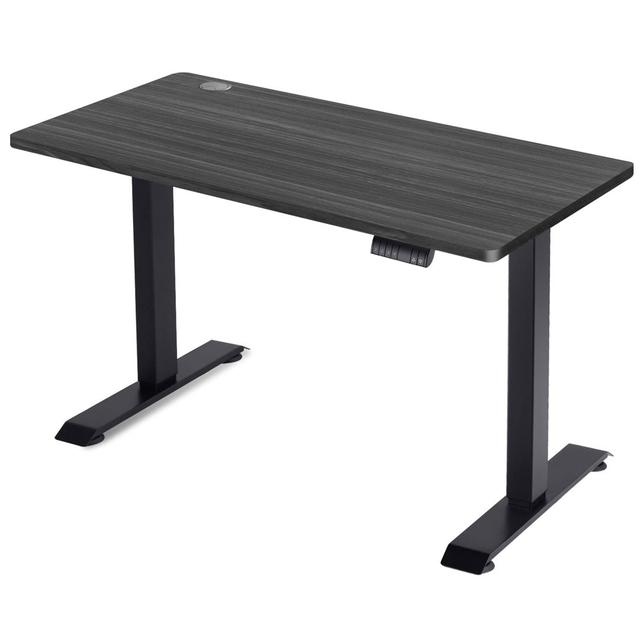 Rectangular Writing Desk Inbox Zero Top Colour: Black on Productcaster.