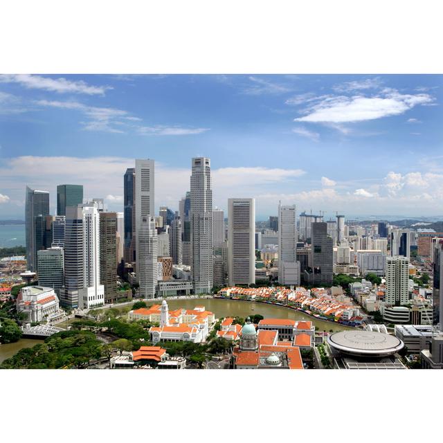 Singapore by Oksana - Wrapped Canvas Photograph 17 Stories Size: 81cm H x 122cm W on Productcaster.