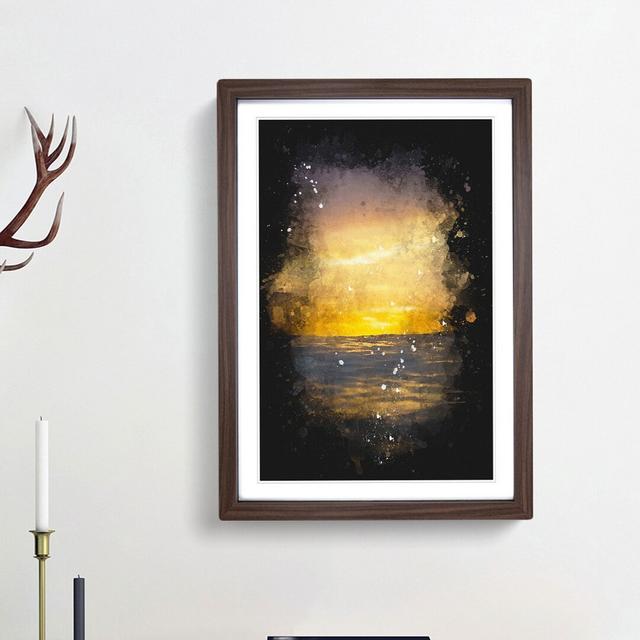 Ocean of Clouds Abstract - Picture Frame Graphic Art Print East Urban Home Frame Option: Walnut Framed, Size: 63cm H x 45cm W x 2cm D on Productcaster.