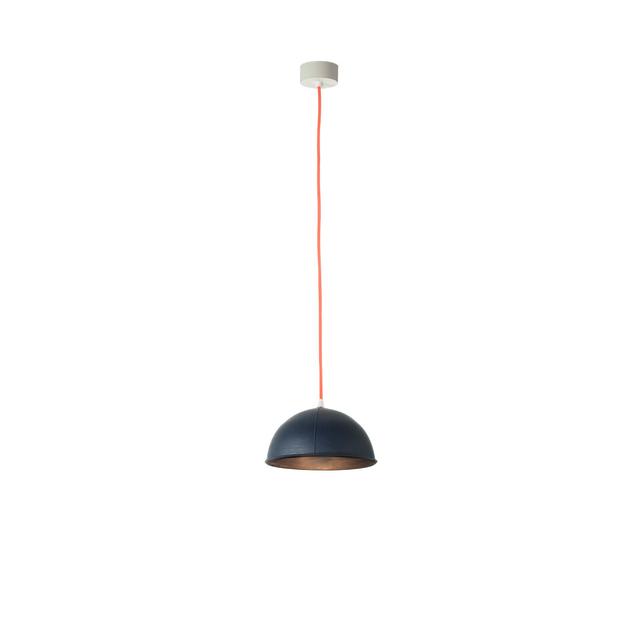 Be.pop 1-Light Dome Pendant In-es.artdesign Finish: Orange, Shade Colour: Black on Productcaster.