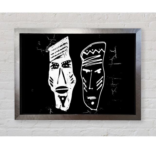 Mask Of Two Sides - Single Picture Frame Art Prints Bright Star Size: 59.7cm H x 84.1cm W x 3.4cm D on Productcaster.