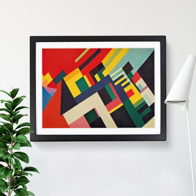 Abstract Art Suprematism Vol.2 - Single Picture Frame Print Metro Lane Frame Colour: Black Framed, Size: 46cm H x 64cm W x 2cm D on Productcaster.