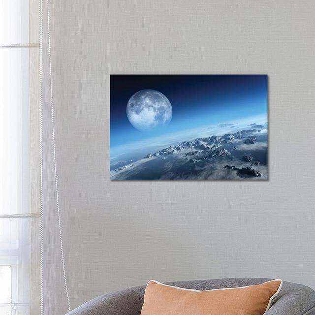 Earth Icy Ocean Aerial View by Johan Swanepoel - Wrapped Canvas Gallery-Wrapped Canvas Giclée Brayden Studio Size: 45.72cm H x 66.04cm W on Productcaster.