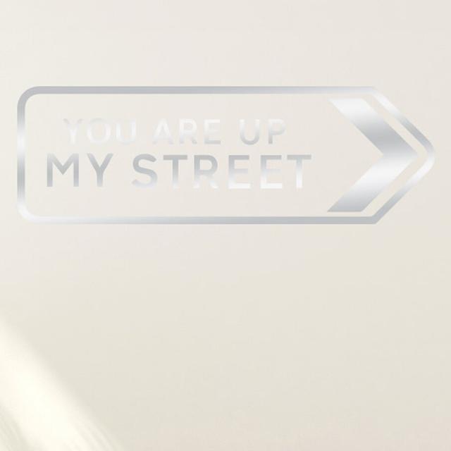 You Are Up My Street Wall Sticker Maturi Size: Medium, Colour: Shiny Silver on Productcaster.