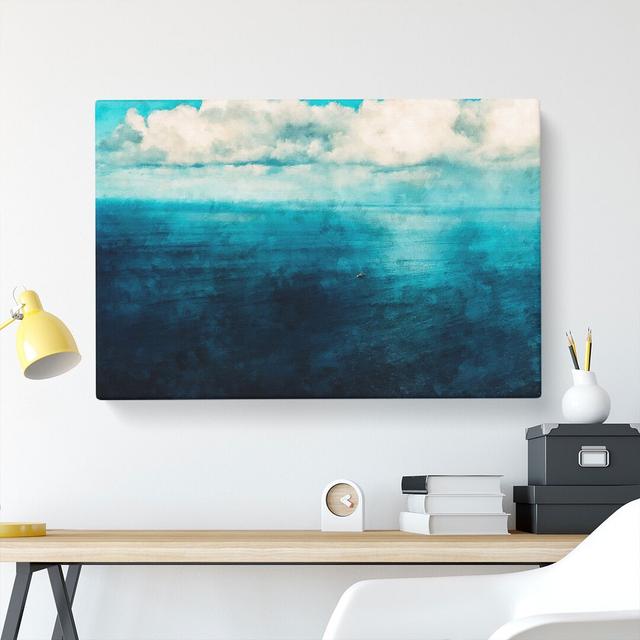 Boat Out To Sea Painting - Wrapped Canvas Graphic Art East Urban Home Size: 40cm H x 60cm W x 3cm D on Productcaster.