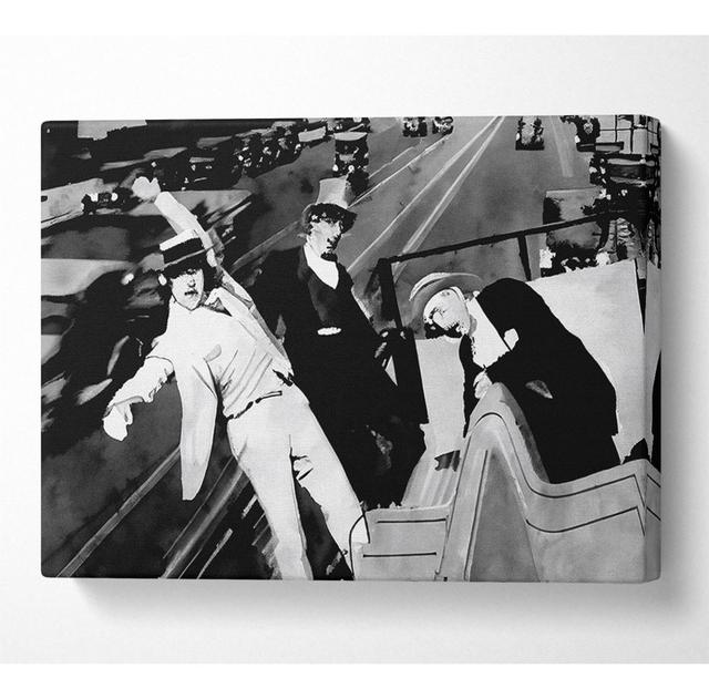 Harold Lloyd Bus Ride - Wrapped Canvas Art Prints ClassicLiving Size: 35.6cm H x 50.8cm W on Productcaster.